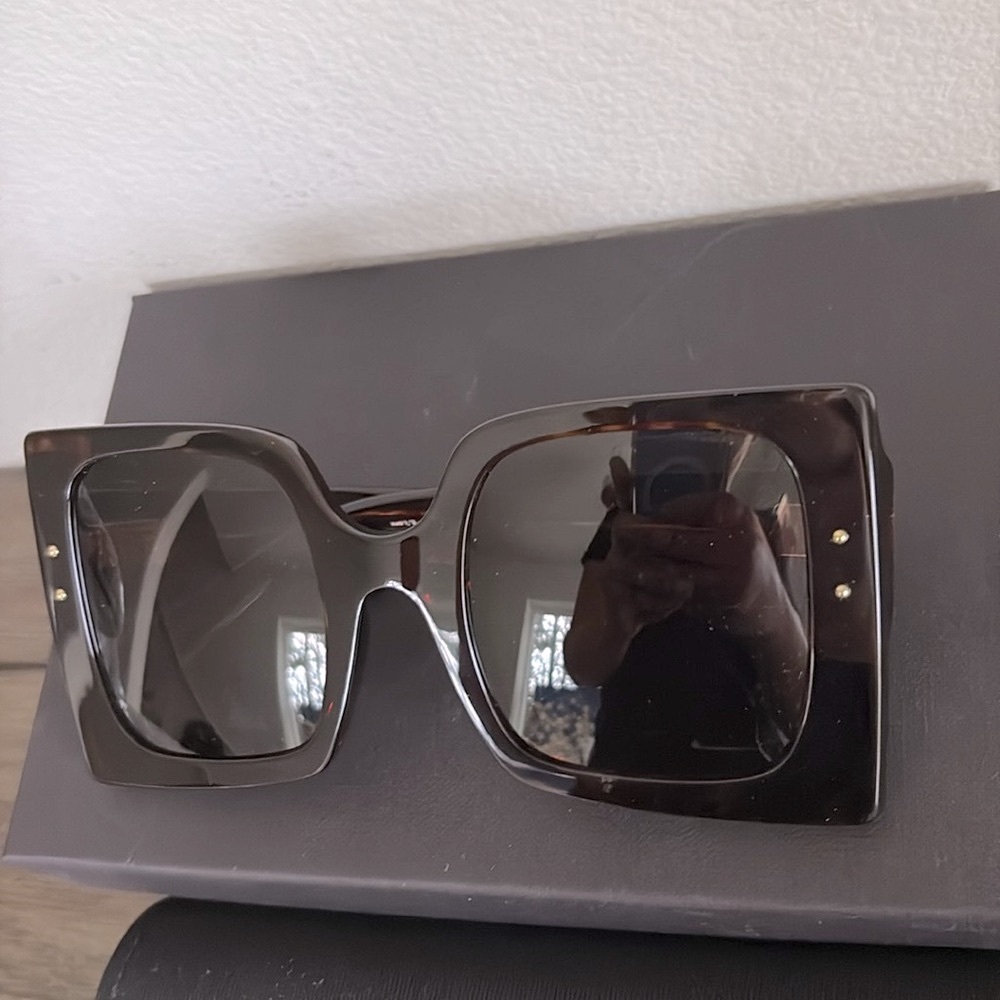NWT [Dolce & Gabanna] DNA Oversized Squared Luxury Sunglasses in Havana - Picture 8 of 15